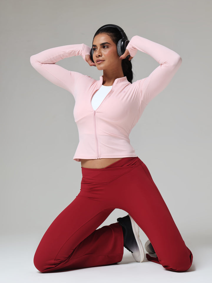 Blush Zip Flex Training Jacket