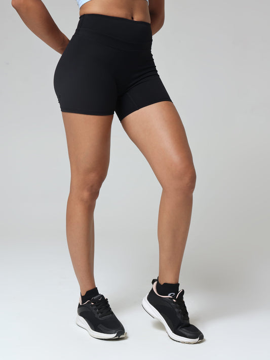 Core Black Sculpt Biker Shorts