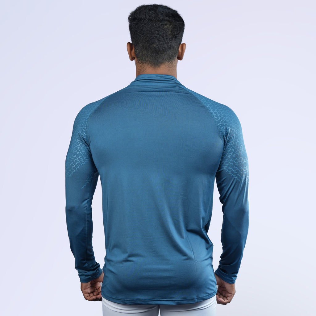Ethan Full Sleeves Zipper With Shoulder Print