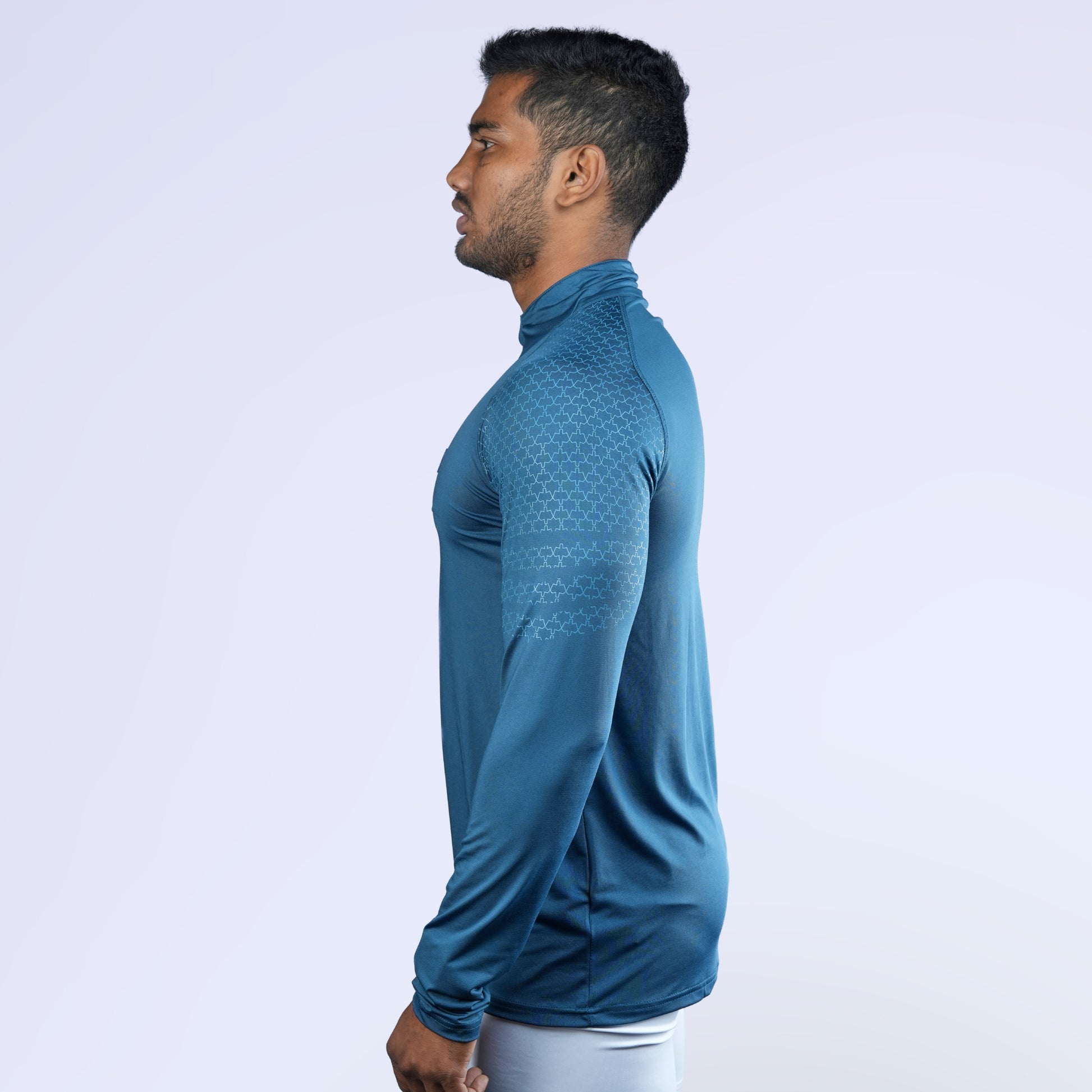 Ethan Full Sleeves Zipper With Shoulder Print