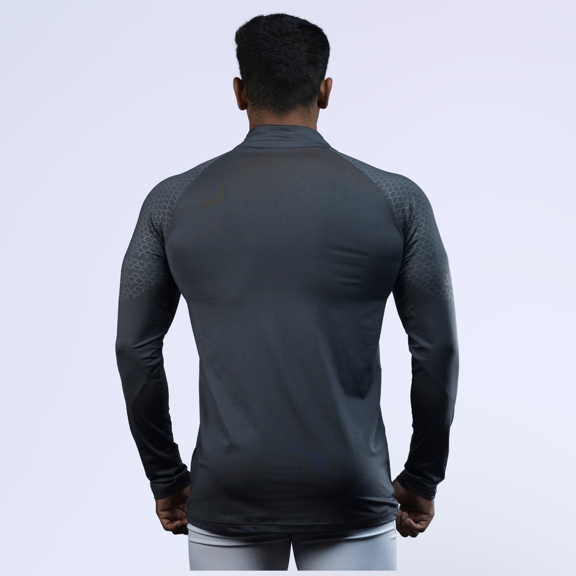 Ethan Full Sleeves Zipper With Shoulder Print