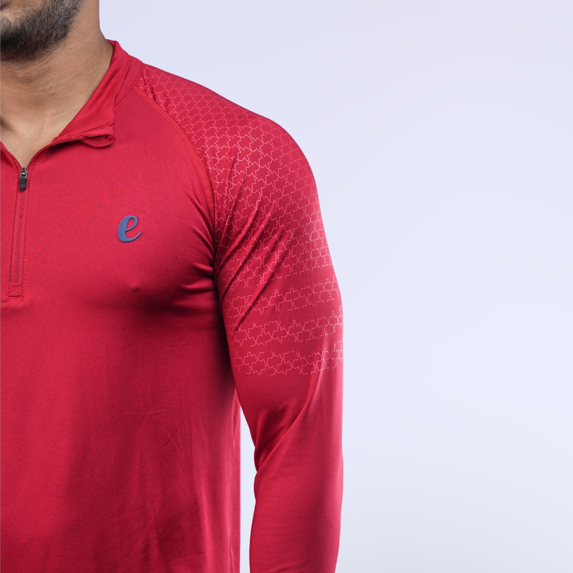 Ethan Full Sleeves Zipper With Shoulder Print