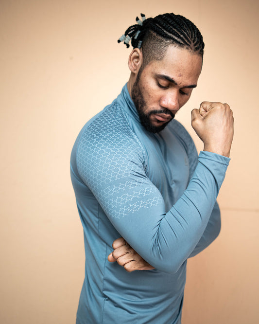 Men’s Muscle-Fit Quarter-Zip Performance Top