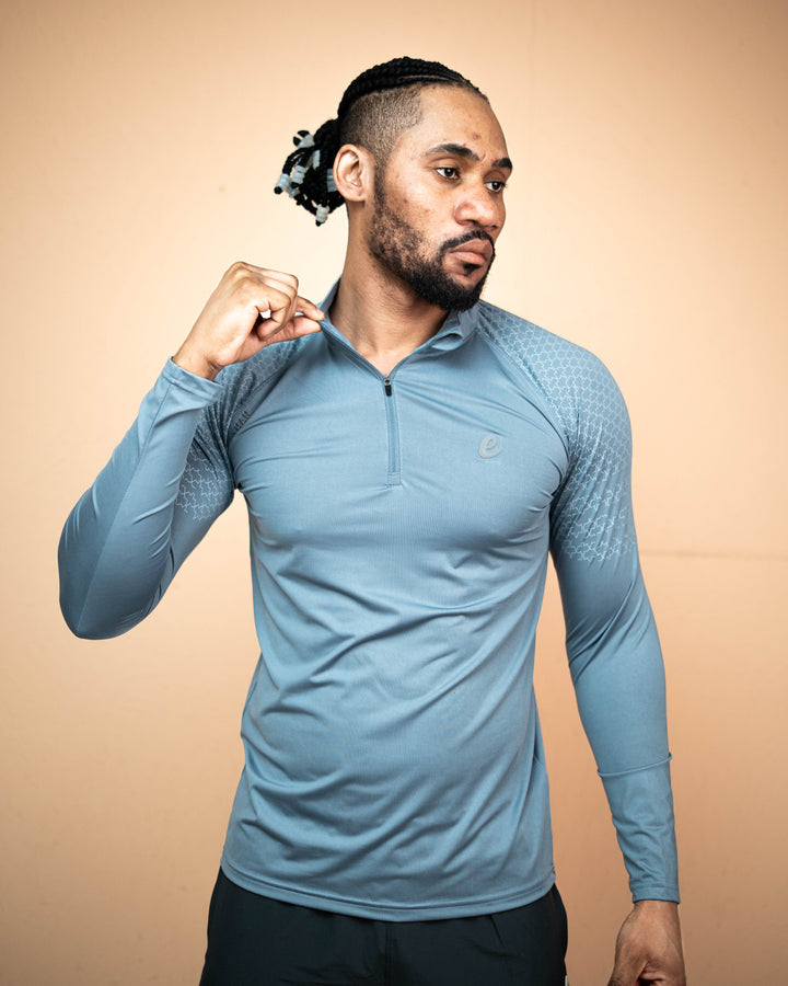 Men’s Muscle-Fit Quarter-Zip Performance Top