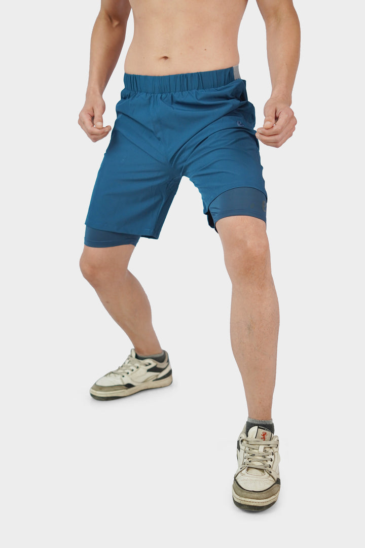 Men’s Double Layer Sports Shorts